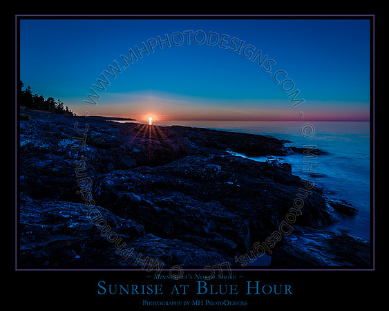 SUNRISE at BLUE HOUR - 24" x 30"